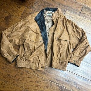 Pierotucci Italian Leather Bomber Jacket‎